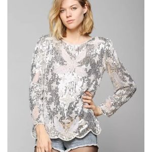 Hand Made Sequin Beaded Top (Read Description)